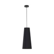TK Lighting ZING függeszték fém, szövet, fekete, E27  - TK-10085