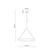 TK Lighting CONO függeszték fém, narancssárga,  E27 - TK-10088