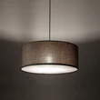 TK Lighting EARTH függeszték fém, szövet, fekete, barna, E27 - TK-10101