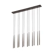 TK Lighting PIANO függeszték fém, fekete, barna, G9 - TK-10111