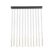 TK Lighting PIANO függeszték fém, arany, fekete,  G9 - TK-10119