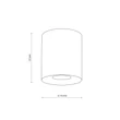 TK Lighting ORION mennyezet lámpa fém, arany, GU10 - TK-10129