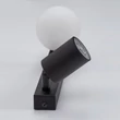 TK Lighting VOX fali lámpa fém, üveg, fekete, fehér, GU10+G9 - TK-10148
