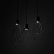TK Lighting MODESTO függeszték fém , fekete, GU10 - TK-10149