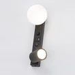 TK Lighting VOX fali lámpa fém, üveg, fekete, fehér, GU10+G9 - TK-10152