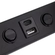 TK Lighting VOX fali lámpa fém, üveg, fekete, fehér, GU10+G9 - TK-10152