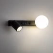 TK Lighting VOX fali lámpa fém, üveg, fekete, fehér, GU10+G9 - TK-10152