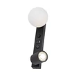 TK Lighting VOX fali lámpa fém, üveg, fekete, fehér, GU10+G9 - TK-10152