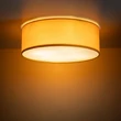 TK Lighting NICOLA mennyezet lámpa fém, műanyag, szövet, sárga, fehér, E27 - TK-10154
