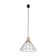 TK Lighting MODESTO függeszték fém, fa, fekete, barna, GU10 - TK-10156