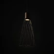 TK Lighting MODESTO függeszték fém, fa, fekete, barna, GU10 - TK-10157