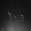 TK Lighting MODESTO függeszték fém, fa, fekete, barna, GU10 - TK-10158