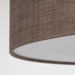 TK Lighting EARTH mennyezet lámpa fém, szövet, barna, fehér, E27 - TK-10165