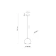 TK Lighting ZOE függeszték fém, fekete, E27 - TK-10167