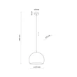 TK Lighting ZOE függeszték fém, fekete, E27 - TK-10168