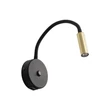 TK Lighting LAGOS fali lámpa fém, fekete, arany, G9 - TK-10201