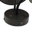 TK Lighting MAJA fali lámpa fém, szövet, fekete, E27 + G9 - TK-10203