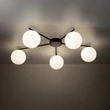 TK Lighting ELTON mennyezet lámpa fém, üveg, fekete, fehér, G9 - TK-10262