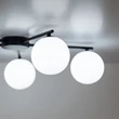 TK Lighting ELTON mennyezet lámpa fém, üveg, fekete, fehér, G9 - TK-10262