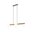 TK Lighting ESTERA függeszték fém, fa, üveg, fekete, barna, fehér, G9 - TK-10273