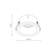 TK Lighting OPTI  kültéri beépíthető spot fém, fehér, GU10, IP65 - TK-10578