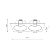 TK Lighting PRISMA kültéri beépíthető lámpa fém, fehér, GU10, IP65 - TK-10580