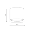 TK Lighting VIVO fürdőszobai mennyezet lámpa fém, fehér, GX53, IP44 - TK-10595