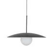 TK Lighting SLATE függeszték fém, üveg, fekete, fehér, E27 - TK-10637
