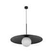 TK Lighting SLATE függeszték fém, üveg, fekete, fehér, E27 - TK-10637