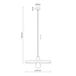 TK Lighting SILA függeszték fém, zöld, E27 - TK-10762