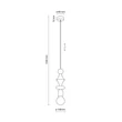 TK Lighting TOWER függeszték fém, bézs, E27 - TK-10870