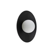TK Lighting SLATE fali lámpa fém, üveg, fekete, G9 - TK-10934
