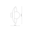 TK Lighting SLATE fali lámpa fém, üveg, zöld, G9 - TK-10935