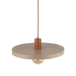 TK Lighting SILA függeszték fém, bézs, téglaszín, E27 - TK-10955