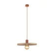 TK Lighting SILA függeszték fém, bézs, téglaszín, E27 - TK-10955