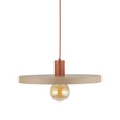 TK Lighting SILA függeszték fém, bézs, téglaszín, E27 - TK-10955