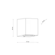 TK Lighting AXIS kültéri fali lámpa fém, szürke, GU10, IP44 - TK-10969