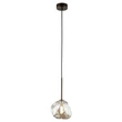TK Lighting LAVA függeszték fém, üveg, barna, borostyán, G9 - TK-11025