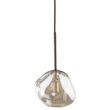 TK Lighting LAVA függeszték fém, üveg, barna, borostyán, G9 - TK-11025