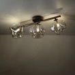 TK Lighting LAVA mennyezet lámpa fém, üveg, barna, borostyán, G9 - TK-11035