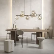 TK Lighting LAVA függeszték fém, üveg, barna, borostyán, G9 - TK-11037