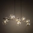 TK Lighting LAVA függeszték fém, üveg, barna, borostyán, G9 - TK-11037