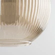 TK Lighting SOPHIA függeszték fém, üveg, fekete, borostyán, E14 - TK-11040