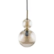 TK Lighting SOPHIA függeszték fém, üveg, fekete, borostyán, E14 - TK-11040
