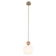 TK Lighting BALLO függeszték fém, üveg, bézs, fehér, E14 - TK-11049