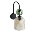 TK Lighting SOPHIA fali lámpa fém, üveg, fekete, zöld, borostyán, E14 - TK-11143