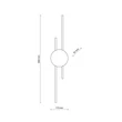 TK Lighting JAVA fali lámpa fém, fekete, LED, 24W, 3000K, 1200Lm - TK-1367