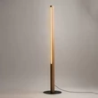 TK Lighting TEO állólámpa fém, fa, műanyag, fekete, barna, LED, 13W, 3000K, 2147 Lm - TK-1391