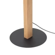 TK Lighting TEO állólámpa fém, fa, műanyag, fekete, barna, LED, 13W, 3000K, 2147 Lm - TK-1391