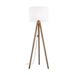 TK Lighting GRAND állólámpa fém, fa, szövet, barna, fehér, E27 - TK-16003